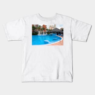 Solana Hotel Swimming Pool Benidorm Spain Kids T-Shirt